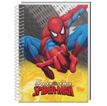 caderno spider-man a4 capa dura paut.