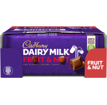 cadbury dairy milk fruit (x18)