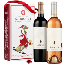 kit natal herdade sobroso tinto e rosé