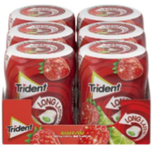 trident bottle morango-lima (cx6)