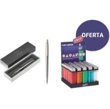 parker jotter + oferta de isqueiro prof transp.