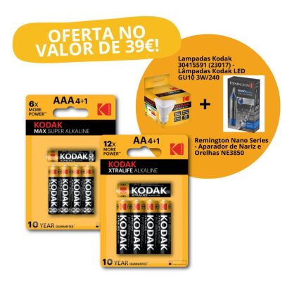 pack kodak pilhas c/2 ofertas