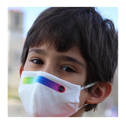 máscara reutilizável 100% algodão criança nível 2 pk 10