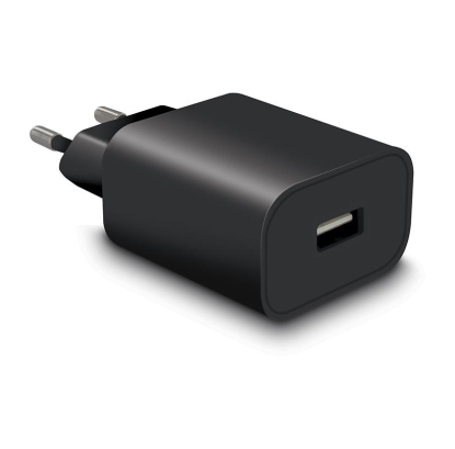 carregador casa usb preto 1amp