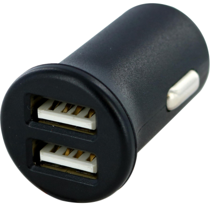 carregador de carro usb preto