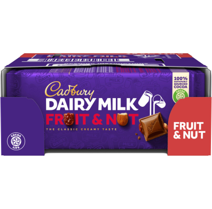 cadbury dairy milk fruit (x18)