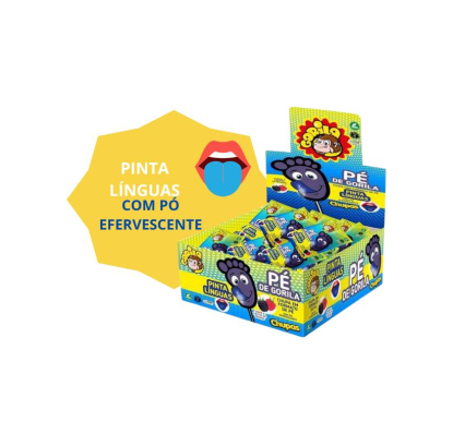 gorila pé chupas pinta linguas
