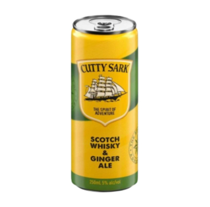 cuttysark c/ginger all l0.25cl