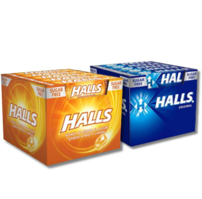 halls original e halls mel e limão